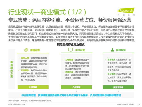 《洞察未來(lái)，賦能成長(zhǎng) 艾瑞咨詢2023年全球課后服務(wù)行業(yè)報(bào)告深度解讀》